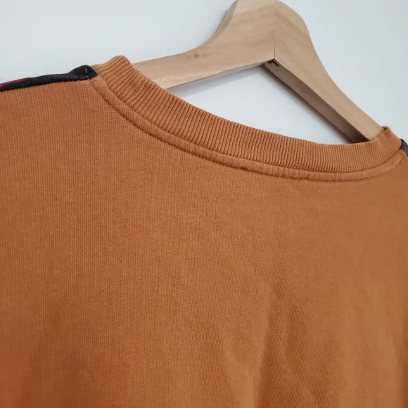 Zara Medium Sweater Trafaluc Striped Oversized Top Sunset Western Orange Aztec - Picture 7 of 16